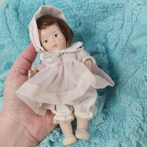 Vtg 7 Inch Porcelain Doll Dionne Quintuplet Hand Painted - Picture 1 of 11