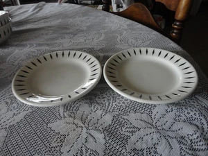 Homer Laughlin Black Diamond 6 5/8" set di 2 piatti da dessert - Foto 1 di 2