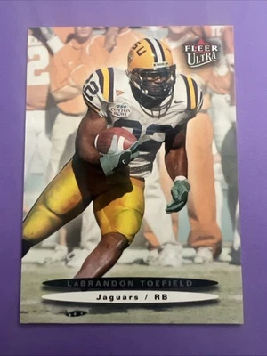 2003 Fleer Ultra Football - LaBRANDON TOEFIELD RC #190 - LSU Tigers - Image 1 of 2