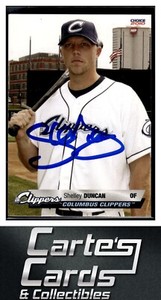 Shelley Duncan 2010  Choice Columbus Clippers #9 TTM/IP Signed Autographed