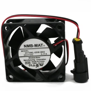 Do NMB-MAT 2410ML-05W-B60 DC 24V 0.17A 6025 6cm 2pin Wodoodporny wentylator chłodzący - Zdjęcie 1 z 2