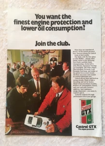 CASTROL GTX HIGH PERFORMANCE MOTOR OIL POSTER ADVERT READY FRAME A4 SIZE G - Picture 1 of 1