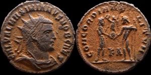 Maximianus Æ Antoninianische antike römische Reichsmünze (286-310 n. Chr.). Æ 19mm.#1598 - Bild 1 von 1