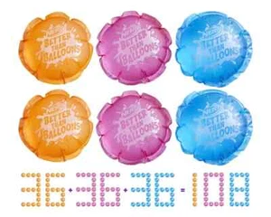 108 x BLAU ORANGE PINK - NERF besser als Luftballons - Water Pods - Bild 1 von 3