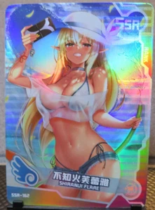 Tarjeta holográfica Shiranui Flare VTuber Hololive SSR rara historia de diosa CCG casi nueva Waifu - Imagen 1 de 5