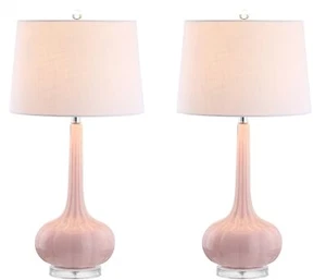 JONATHAN Y JYL1079A-SET2 Set of 2 Table Lamps Bette 28.5" Glass LED Table Lamp - Picture 1 of 6