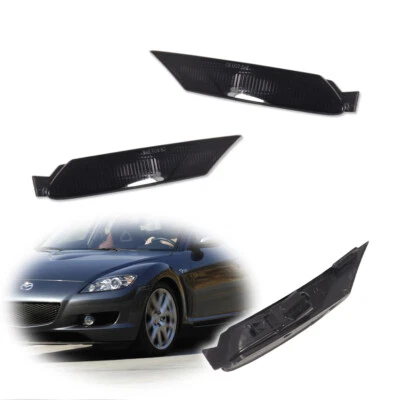 Luces reflectoras laterales para parachoques delantero de lente de humo para Mazda RX8 2004-08 Foto 1 de 4