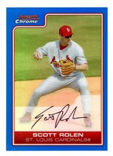 Scott Rolen 2006 Bowman Chrome BLUE REFRACTOR 23/150 #20 HOF