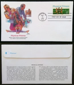 Scott 2043 FDC Physical Fitness Runners EKG Fleetwood Cachet - Picture 1 of 4