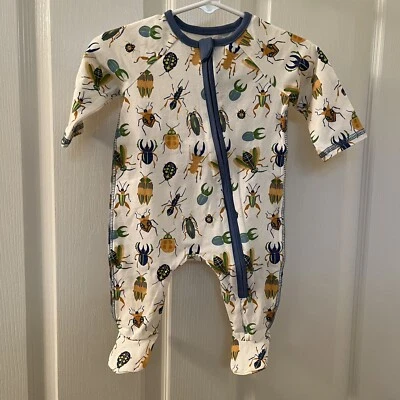 Mud Pie Insect Bug Sleeper Footie Zipper Cotton Spandex Size 0-3 Months NWT - Image 1 of 4