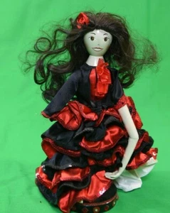 WORKING Wooden Nutcracker Doll - Some Damage - Picture 1 of 5