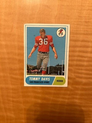 1968 TOPPS FOOTBALL #165 TOMMY DAVIS!! (N) $1 SHIPPING!! - Image 1 of 2