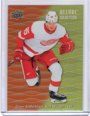 2023-24 Upper Deck Allure Color Flow Orange-Yellow #CF-17 Elmer Soderblom - Image 1 of 2