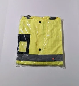 Hi Viz High Vis Jacket Pullover Bottoms Visibility Tracksuit Hoodie Workwear New - Picture 1 of 5