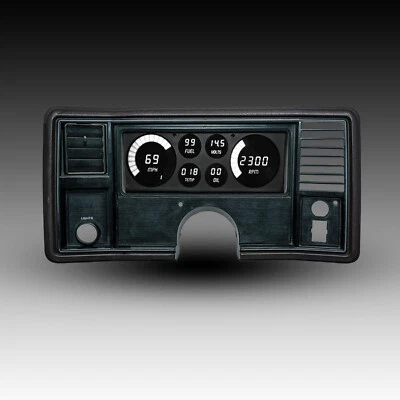 Monte Carlo/El Camino 78 - 88 Replacement Digital Dash WHITE LEDs Intellitronix - Image 1 of 4