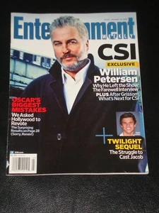 ENTERTAINMENT WEEKLY 2009, William Peterson, CSI, Taylor Lautner, Twilight, RARE - Picture 1 of 1