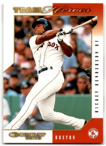 2003 DONRUSS TEAM HEROES RICKEY HENDERSON BOSTON RED SOX #80