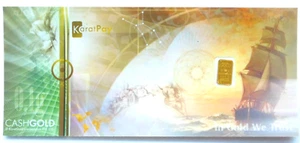 24K CASH GOLD KaratPay Gold Bar 0.1 Grams 999.9 Fine Gold NADIR BULLION Currency - Picture 1 of 9