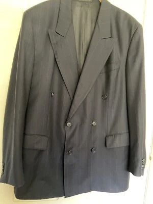 Vintage Hugo Boss Mens Jacket Wool Cashmere Navy Size 48 102cm Made in Germany - image 1 of 4