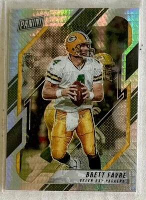 2021 Brett Favre Panini NSCC VIP HYPER SILVER PRIZM SP - Image 1 of 3