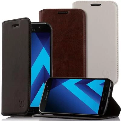 Handy Hülle Leder Tasche Flip Cover Schutzhülle Wallet Case Bumper Klapp Etui - Bild 1 von 4