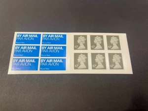 2003 Self Adhesive Air Mail Stamp Booklet 6 x 42p "Real Network" SG NA2 SA4(7) - Picture 1 of 2