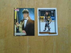 Jaromir Jagr  Pittsburgh Penguins 2 Card Lot  1992 Topps Gold + APS  - Picture 1 of 3