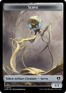 Servo // Phyrexian Myr Double-Sided Token [Commander Masters Tokens] - Near Mint