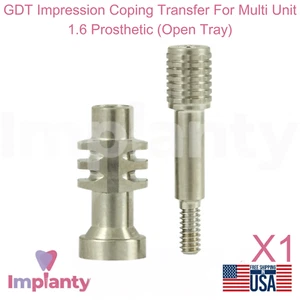 Transferencia de afrontamiento de impresión GDT para prótesis multi unidad 1.6 (bandeja abierta) - Imagen 1 de 5