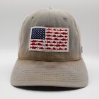 Columbia Distressed Flag Fishing Hat Cap Strap Back One Size Logo