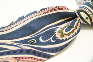 PREP de colección * POLO RALPH LAUREN * Corbata de seda ligera de verano azul cachemira EE. UU. USADA EN EXCELENTE ESTADO - Imagen 1 de 7