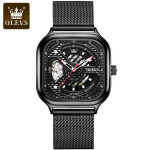 OLEVS Men's Mechanical Watch Hollow Design Luminous Waterproof Wristwatches - Picture 1 of 10