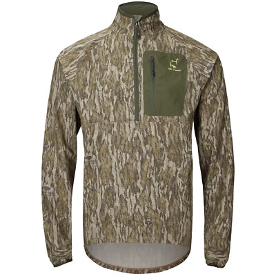 Drake Waterfowl Ol' Tom Camo Eqwader Half Zip Pullover Spider Web Technology - Image 1 of 4