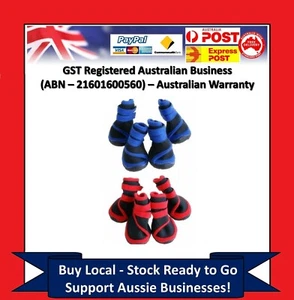 Zapatos Perro Gato Rojo Azul Impermeable XXS,XS,S,M,L,XL,XXL Botas Patas Lesiones. - Imagen 1 de 6