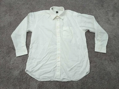 Camisa con botones IKE Behar para hombre 17 blanca manga larga bolsillo informal negocios Foto 1 de 4
