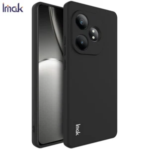 Pour Realme GT 6, IMAK cadre droit mat sensation douce étui housse en caoutchouc TPU - Photo 1 sur 13
