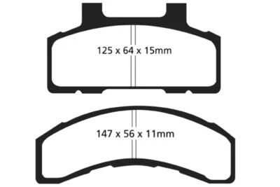 EBC for 93-96 Buick Century 2.2 Redstuff Front Brake Pads - ebcDP31240C - Image 1 of 4