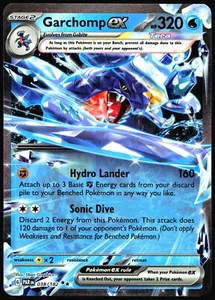 Garchomp ex SV04: Paradox Rift #038/182 Pokemon Card R1-X412 - Picture 1 of 2