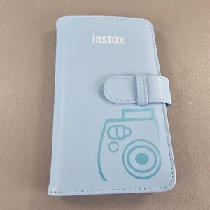 Fujifilm Instax Mini Photo Album Wallet Blue Holds 72 Photos - Picture 1 of 4