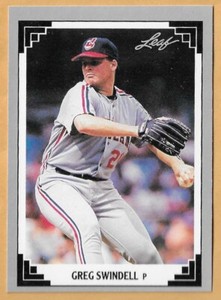 GREG SWINDELL CLEVELAND INDIANS #6 - LEAF NM-MT 1991