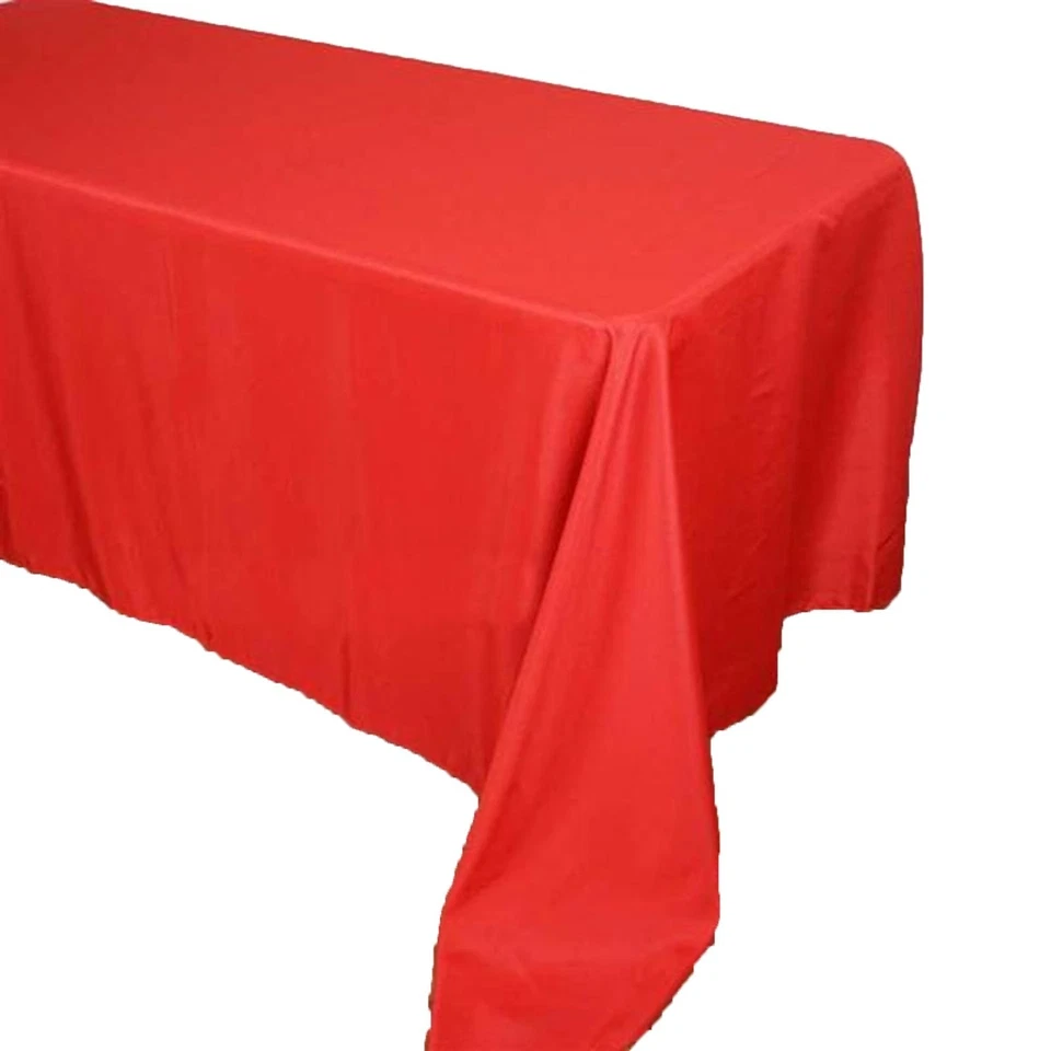 10 pcs 72x120" Polyester RECTANGULAR Tablecloths Wedding Party Table Linens SALE - Image 1 of 1