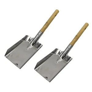 Stainless Steel Fireplace Chimney Shovel Set 2pcs for Home Fire Maintenance - Picture 1 of 7