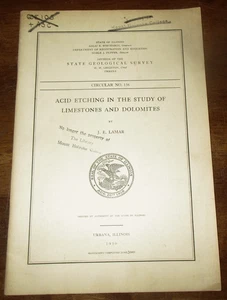 GEOLOGY PALEONTOLOGY SEDIMENTOLOGY ACID ETCHING OF LIMESTONES AND DOLOMITES - Imagen 1 de 1