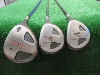 TITLEIST 975 WOOD SET 7.5* DRIVER 3 & 5 WOOD SET GOLF CLUBS STIFF GRAPHITE RH - Image 1 of 4