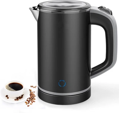 Small Electric Kettles,0.8L Portable Travel Kettle with Double Wall Travel Mini - image 1 of 4