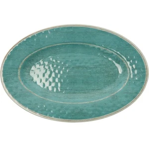 Carlisle 6402015 Grove Aqua Melamine 12in x 8in Oval Plate - 12 / CS - Picture 1 of 1