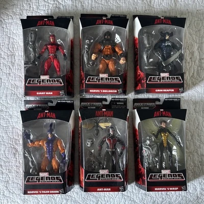 LOTE LEYENDAS DE MARVEL FIGURA BAF ULTRON HORMIGA HOMBRE TIGRE TIBURÓN EXCAVADORA GIGANTE SEGADOR  Foto 1 de 4