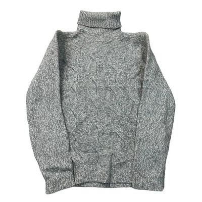 Massimo Dutti Knit Jumper Roll Nec Italy Wool Blend Grey Sweater Womens Large - Image 1 of 4