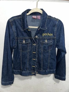Harry Potter Denim Jacket Embroidered Youth L (14/16) - Picture 1 of 7