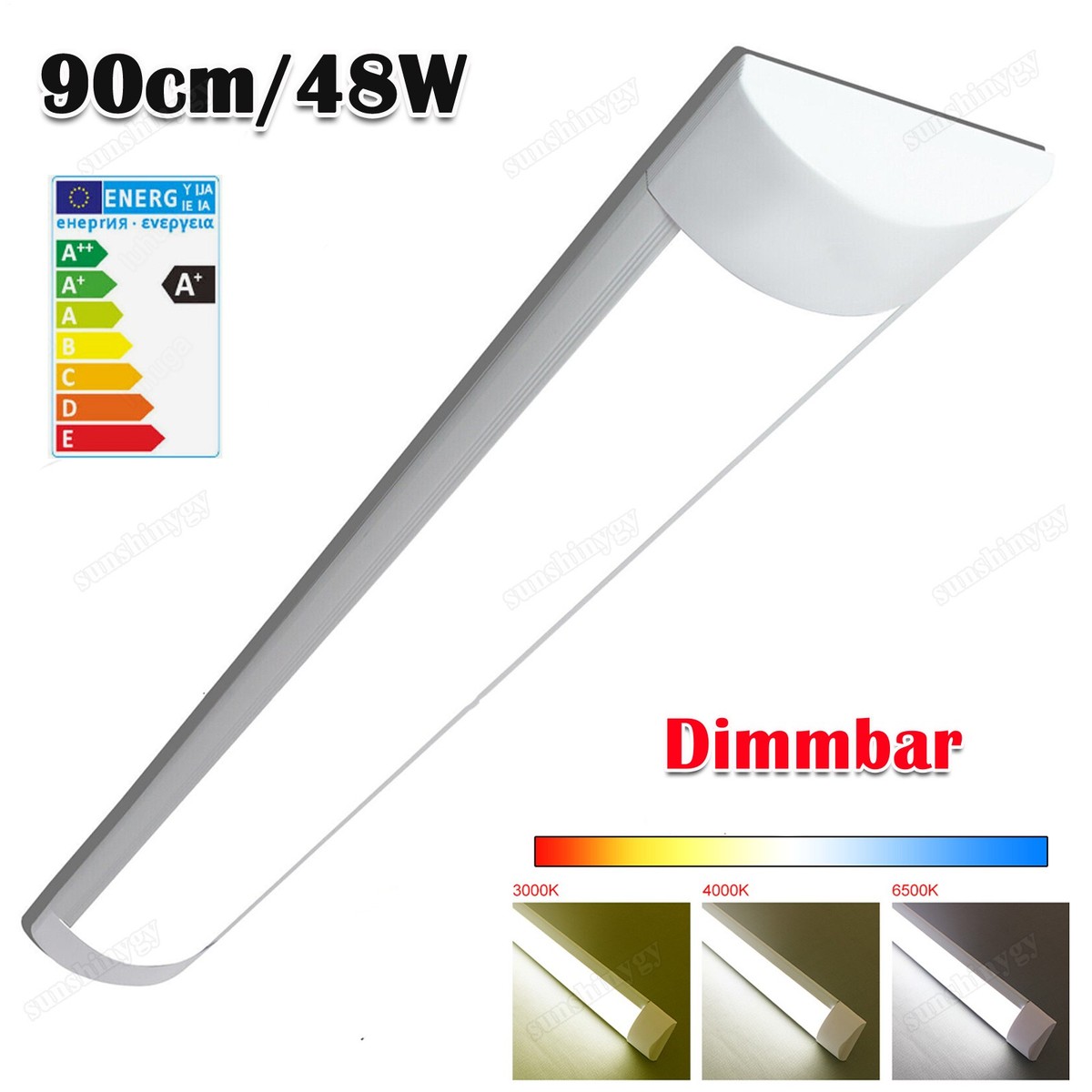 LED Feuchtraumleuchte Wannenleuchte Keller Garage 60/120/150cm Inkl. R - Foto 11